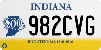 IN license plate 982CVG