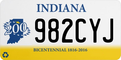 IN license plate 982CYJ