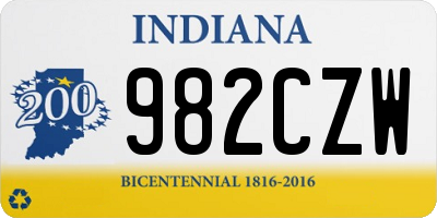 IN license plate 982CZW