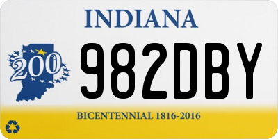 IN license plate 982DBY