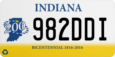 IN license plate 982DDI