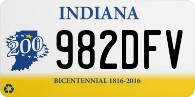 IN license plate 982DFV