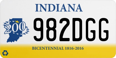 IN license plate 982DGG