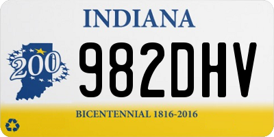 IN license plate 982DHV