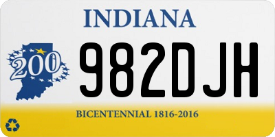 IN license plate 982DJH