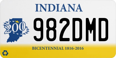IN license plate 982DMD