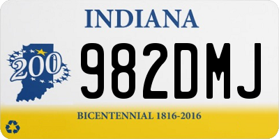 IN license plate 982DMJ