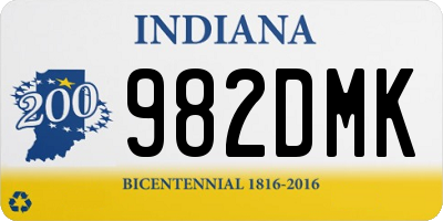 IN license plate 982DMK