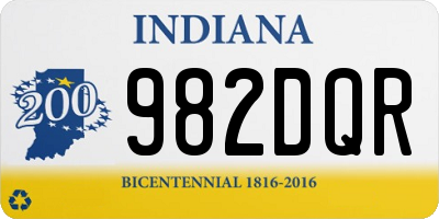 IN license plate 982DQR