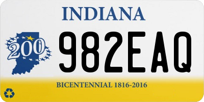 IN license plate 982EAQ