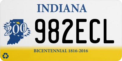 IN license plate 982ECL