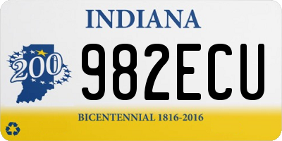 IN license plate 982ECU