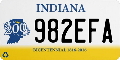 IN license plate 982EFA