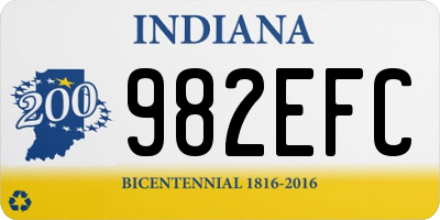 IN license plate 982EFC