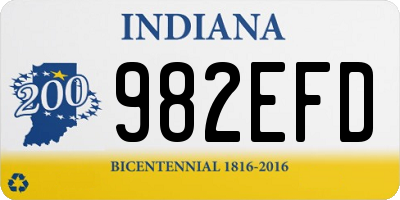 IN license plate 982EFD