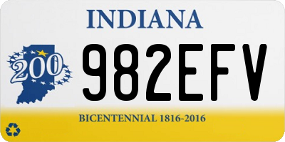 IN license plate 982EFV