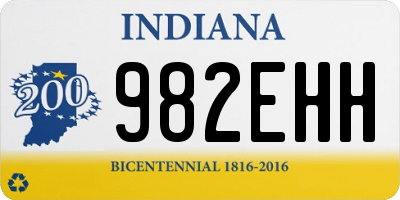 IN license plate 982EHH