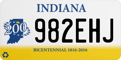 IN license plate 982EHJ