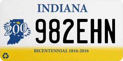 IN license plate 982EHN