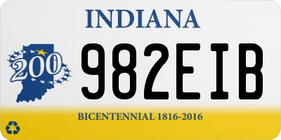 IN license plate 982EIB