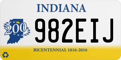 IN license plate 982EIJ