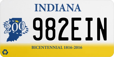 IN license plate 982EIN