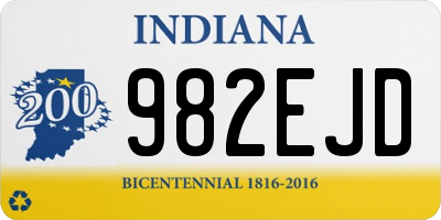 IN license plate 982EJD