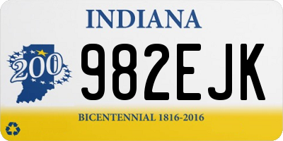 IN license plate 982EJK