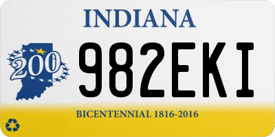 IN license plate 982EKI