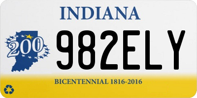 IN license plate 982ELY