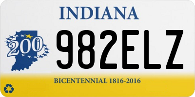 IN license plate 982ELZ