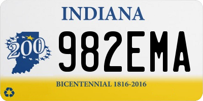IN license plate 982EMA