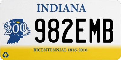 IN license plate 982EMB