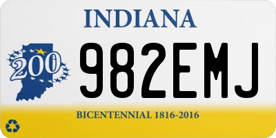 IN license plate 982EMJ