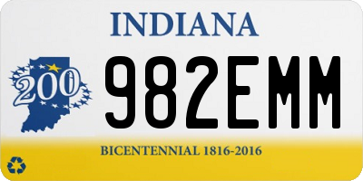 IN license plate 982EMM