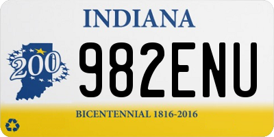 IN license plate 982ENU