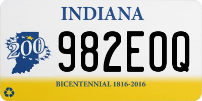 IN license plate 982EOQ