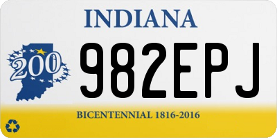 IN license plate 982EPJ