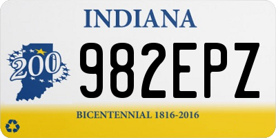 IN license plate 982EPZ