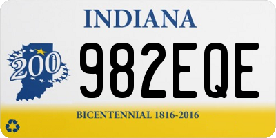 IN license plate 982EQE