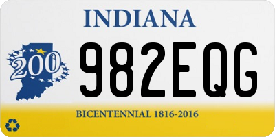 IN license plate 982EQG