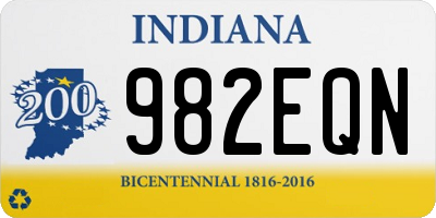 IN license plate 982EQN