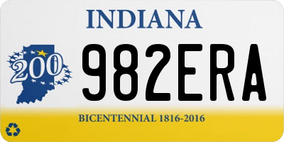 IN license plate 982ERA