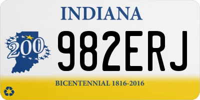 IN license plate 982ERJ