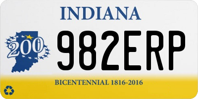 IN license plate 982ERP