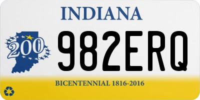 IN license plate 982ERQ