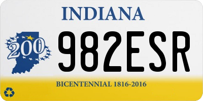 IN license plate 982ESR