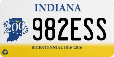 IN license plate 982ESS