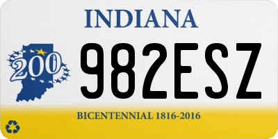 IN license plate 982ESZ