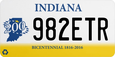 IN license plate 982ETR